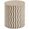 Elias 18" Natural Bone and Gray Resin Accent Table