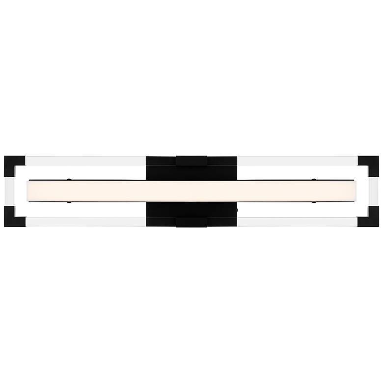 Image 2 Elias Integrated LED Matte Black Bath Light with CCT Switch