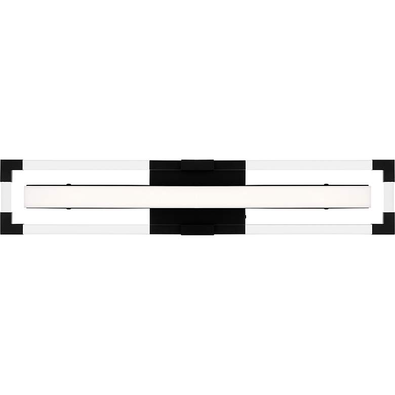 Image 4 Elias Integrated LED Matte Black Bath Light with CCT Switch more views