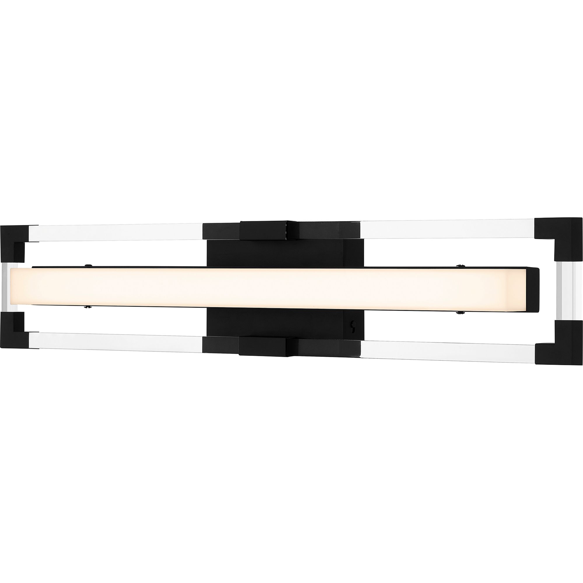 Elias Integrated LED Matte Black Bath Light with CCT Switch