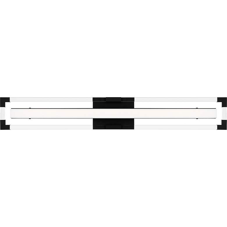 Image 4 Elias Integrated LED Matte Black Bath Light with CCT Switch more views