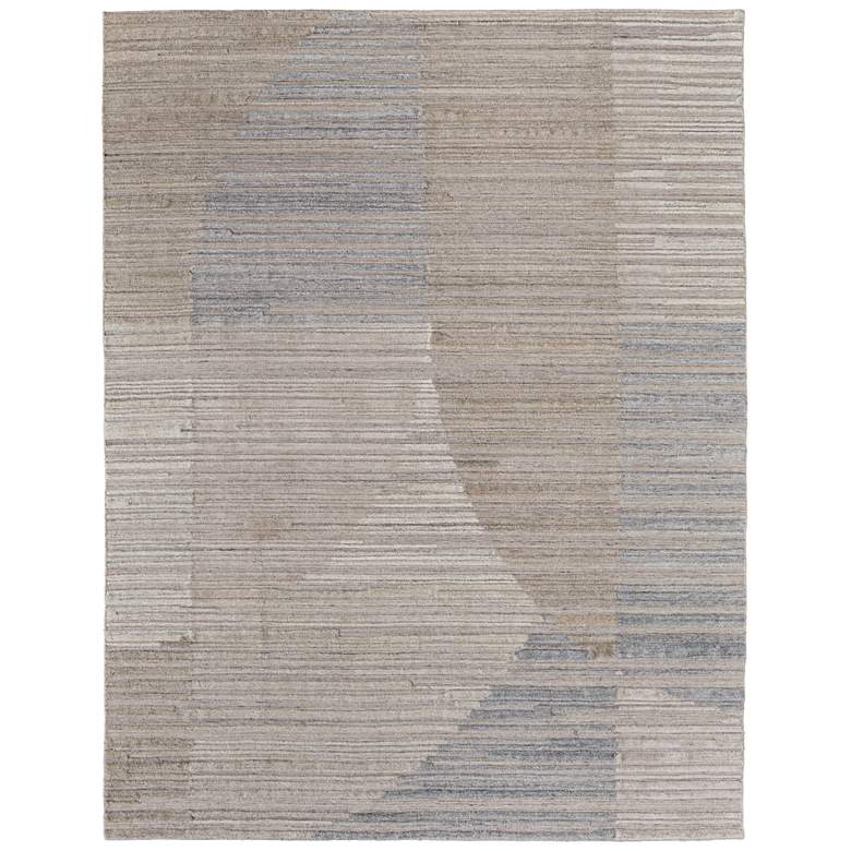 Image 1 Elias Modern Abstract Hand Woven Brown Area Rug 69FXF