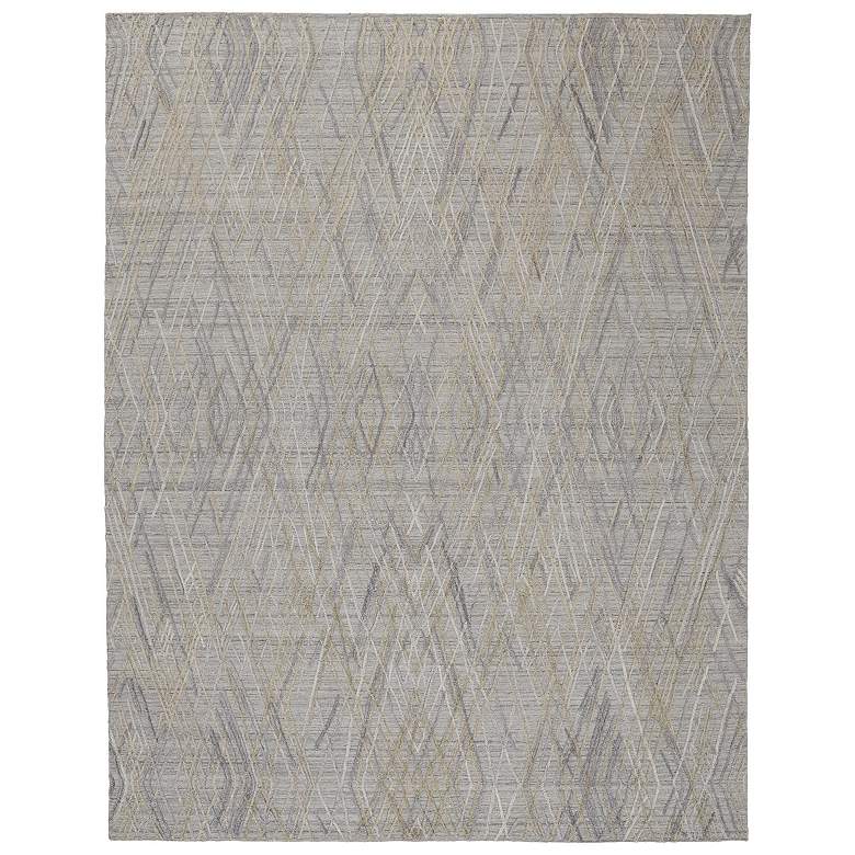 Image 1 Elias Modern Abstract Hand Woven Gray Area Rug 6589F