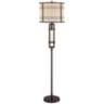 Elias Oil-Rubbed Bronze Floor Lamp with LED Night Light