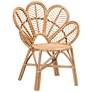 2_Eliava Natural Brown Rattan Flower Accent Chair