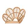 3_Eliava Natural Brown Rattan Flower Accent Chair more views