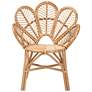 6_Eliava Natural Brown Rattan Flower Accent Chair more views