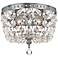 Elight DESIGN 8" Wide Chrome and Crystal Ceiling Light
