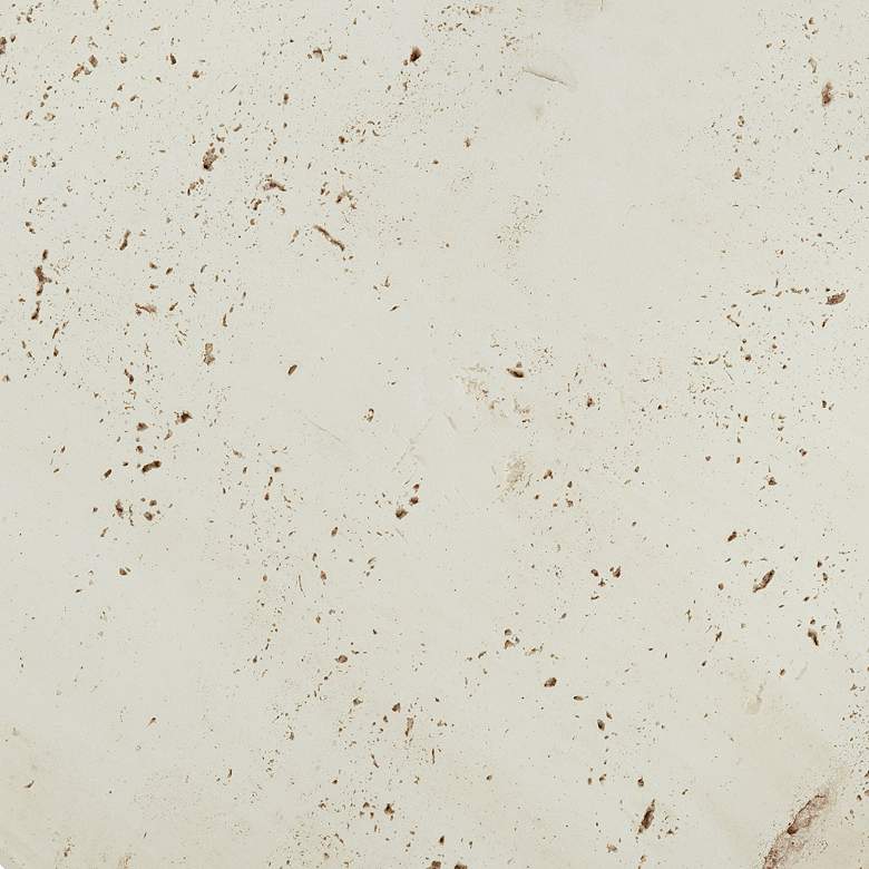 Image 6 Elin 8 3/4" Wide Round Faux Stone Decorative Tray Matte Cream more views