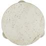 Elin 8 3/4" Wide Round Stone Decorative Tray Matte Cream