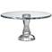 Elin 9 1/4" Round Pedestal Crystal Cake Stand