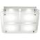 Elin Chrome 11 1/4" Square Frosted Glass LED Ceiling Light