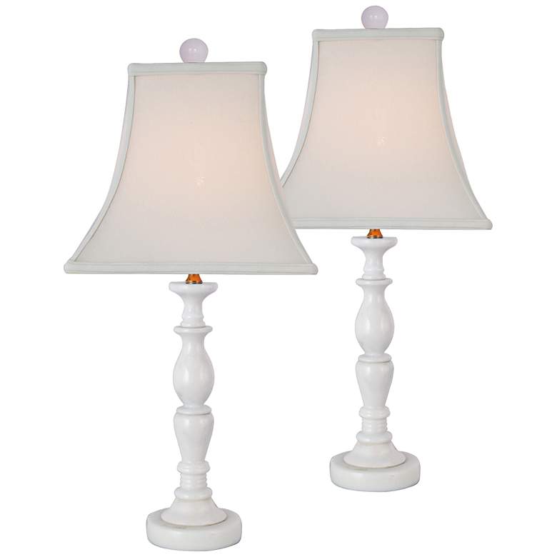 Image 1 Elinson White Jade Buffet Lamp Set of 2