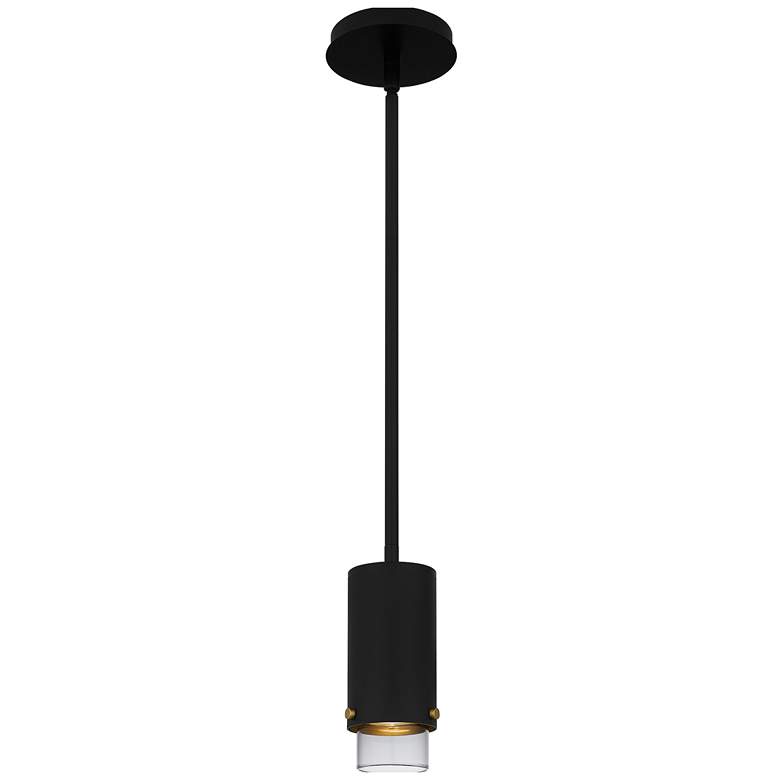 Image 1 Elio 1-Light Matte Black Mini Pendant Light