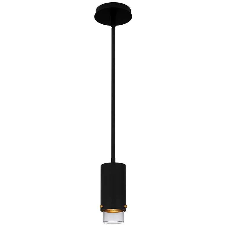 Image 1 Elio 1-Light Matte Black Mini Pendant Light