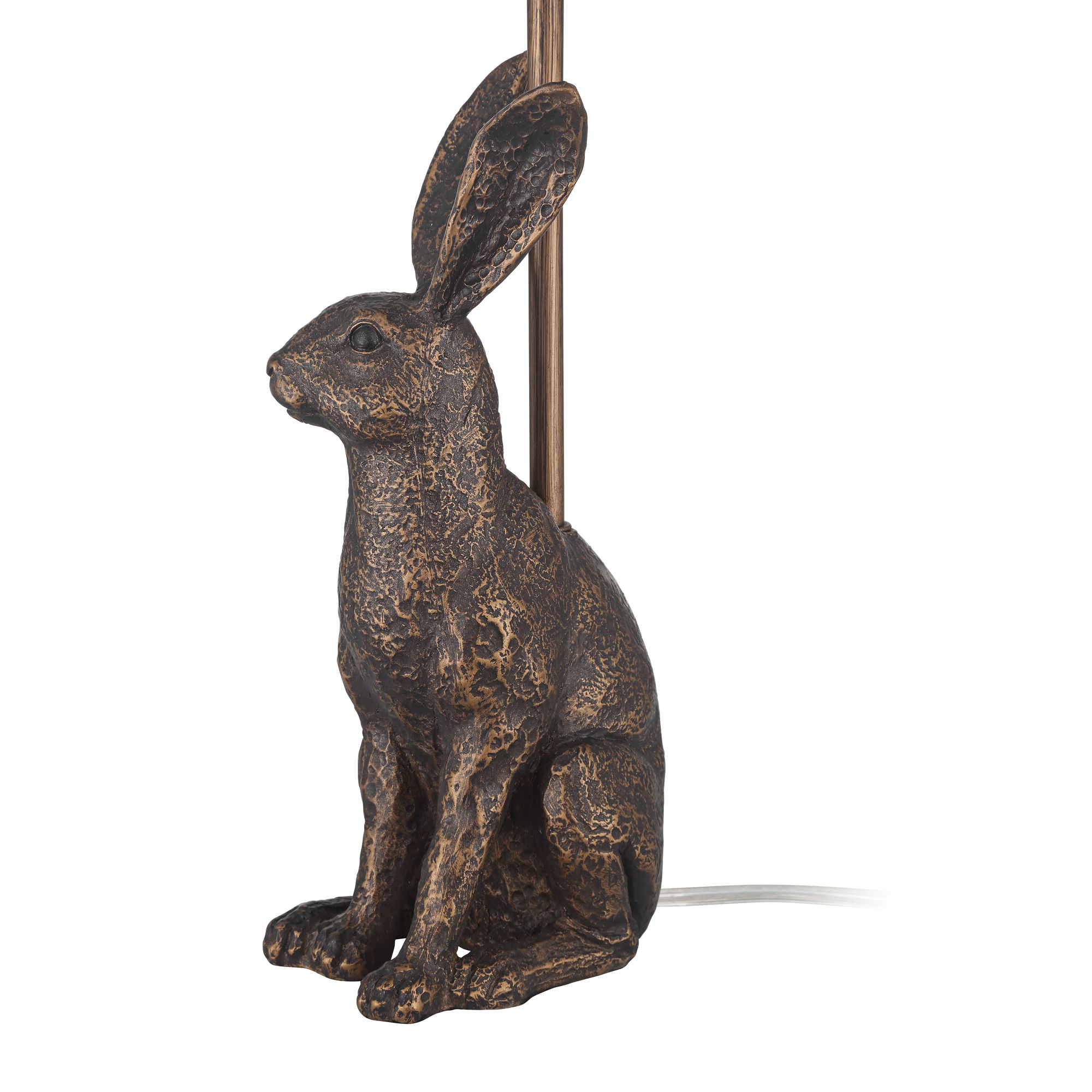 Elior Rabbit 17 1/2" High Bronze and White Accent Table Lamp in scene