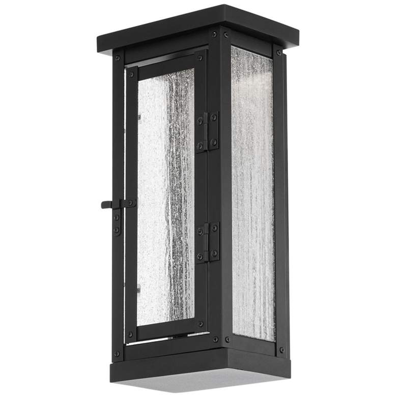Image 1 Eliot 14 inchH x 7 inchW 1-Light Outdoor Wall Light in Black