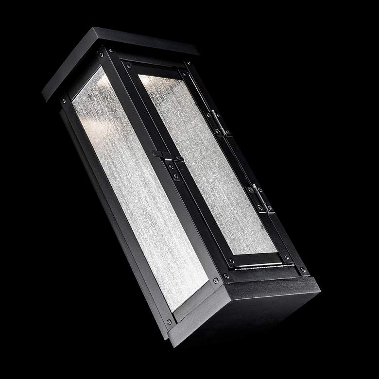 Image 5 Eliot 14"H x 7"W 1-Light Outdoor Wall Light in Black more views