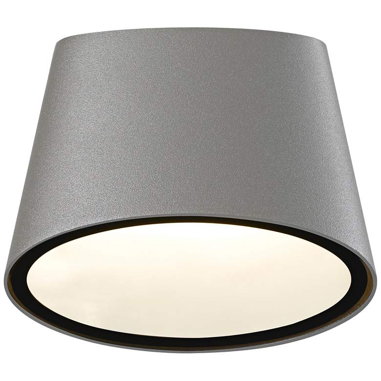 Image 1 Elips 5 1/4" High Textured Gray LED Outdoor Wall Light