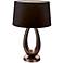 Elisa 13.4" Deep Taupe/Black Table Lamp