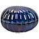 Elisa Blue 6 1/2" High Decorative Ceramic Covered Jar
