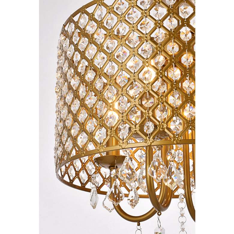 Image 6 Elise 14" Flush Mount In Brass more views