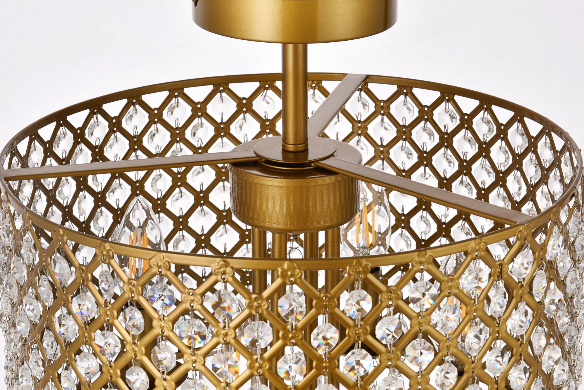 Elise 14" Flush Mount In Brass