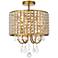 Elise 14" Flush Mount In Brass