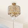 1_Elise 14" Flush Mount In Brass