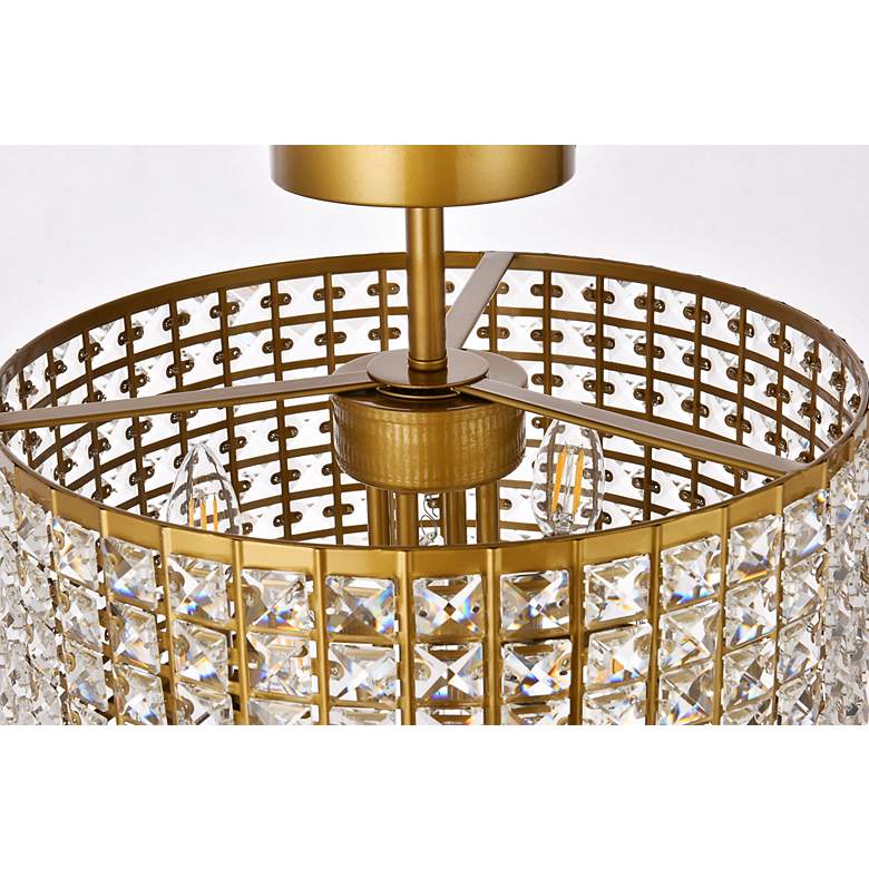 Image 7 Elise 14" Flush Mount In Brass more views