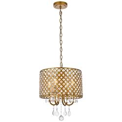 Elise 14" Pendant In Brass