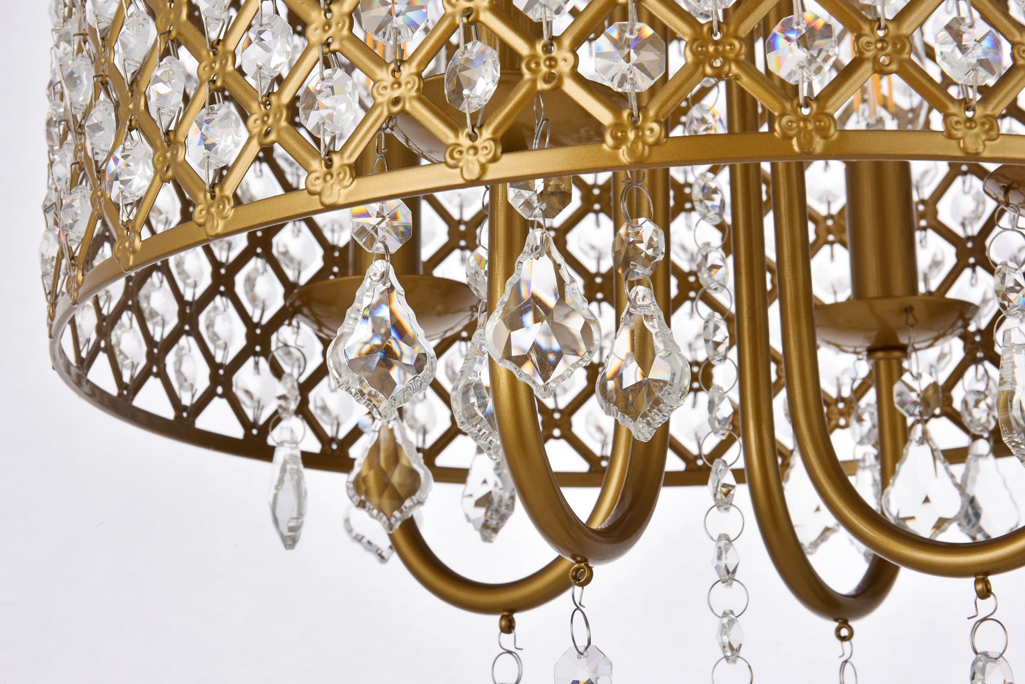 Elise 14" Pendant In Brass