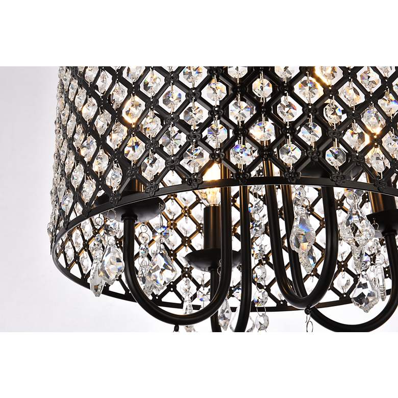Image 6 Elise 14" Wide Black 4-Light Chandelier more views