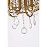 5_Elise 14" Wide Brass Pendant Light with Clear Crystal more views