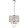 Elise 14" Wide Chrome and Crystal Pendant Light