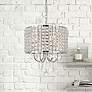 2_Elise 14" Wide Chrome and Crystal Pendant Light