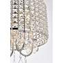 7_Elise 14" Wide Chrome and Crystal Pendant Light more views