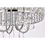 Elise 14" Wide Chrome and Crystal Pendant Light in scene