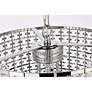 Elise 14" Wide Chrome and Crystal Pendant Light in scene