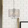 1_Elise 14" Wide Chrome and Crystal Pendant Light