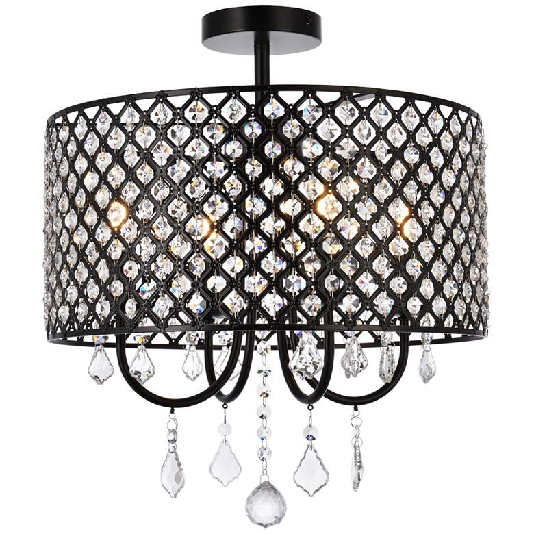 Image 2 Elise 17" Flush Mount In Black