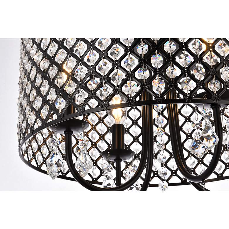 Image 6 Elise 17" Flush Mount In Black more views