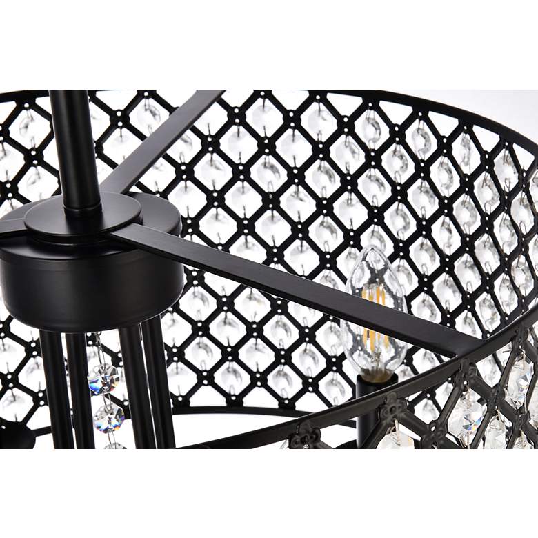 Image 7 Elise 17" Flush Mount In Black more views