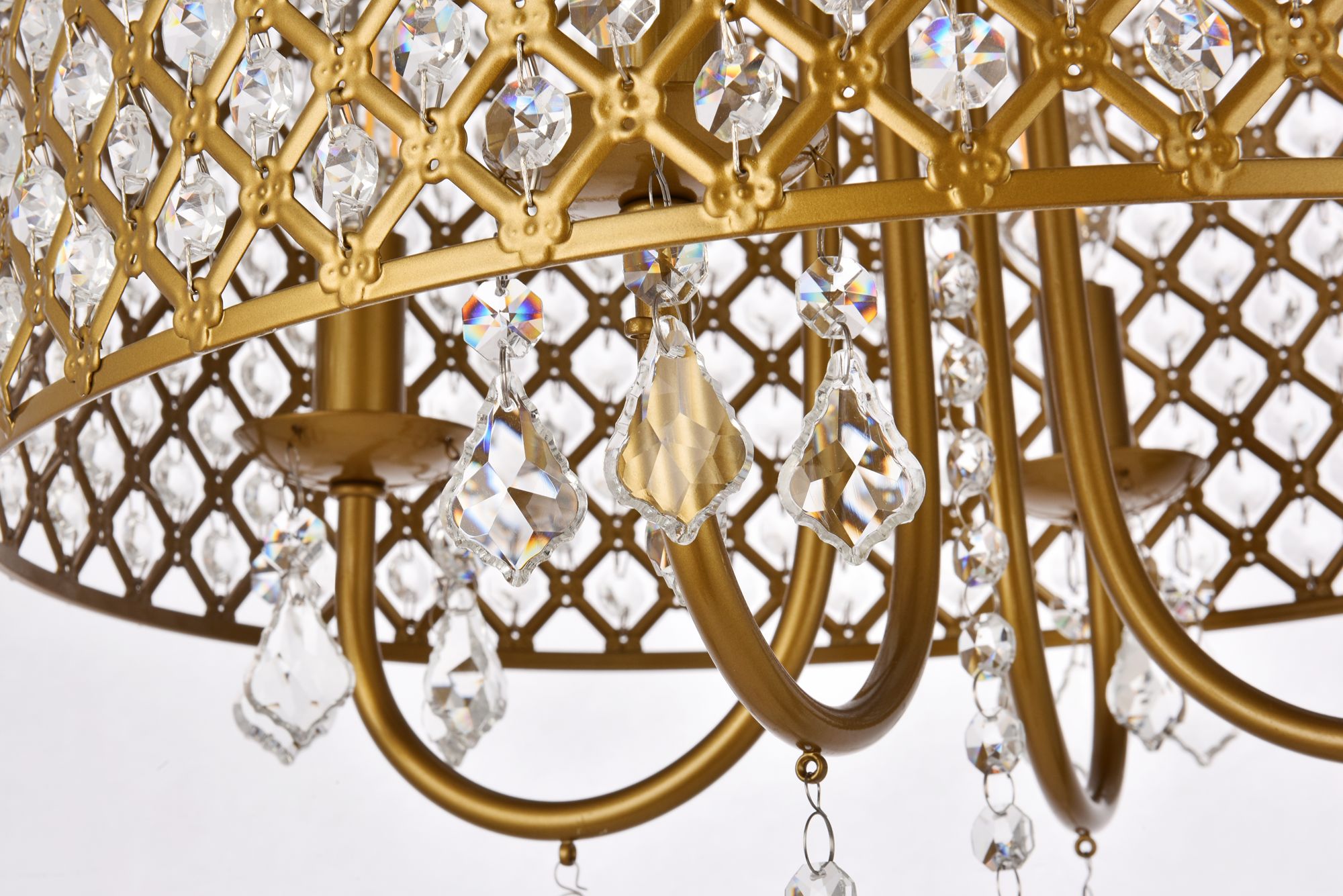 Elise 17" Pendant In Brass