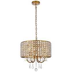 Elise 17" Pendant In Brass