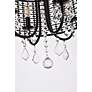 5_Elise 17" Wide Black Pendant Light w/ Clear Crystal more views