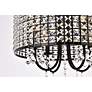 6_Elise 17" Wide Black Pendant Light w/ Clear Crystal more views