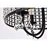 7_Elise 17" Wide Black Pendant Light w/ Clear Crystal more views