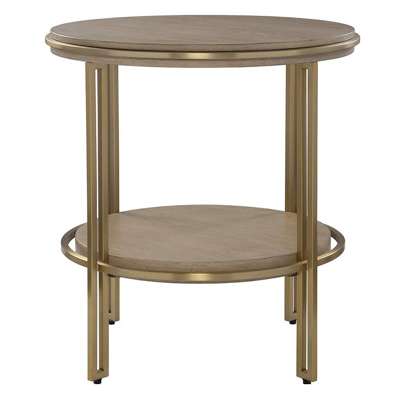 Image 1 Elise 22" Wide Light Oak Side Table