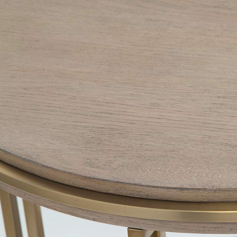 Image 4 Elise 22" Wide Light Oak Side Table more views